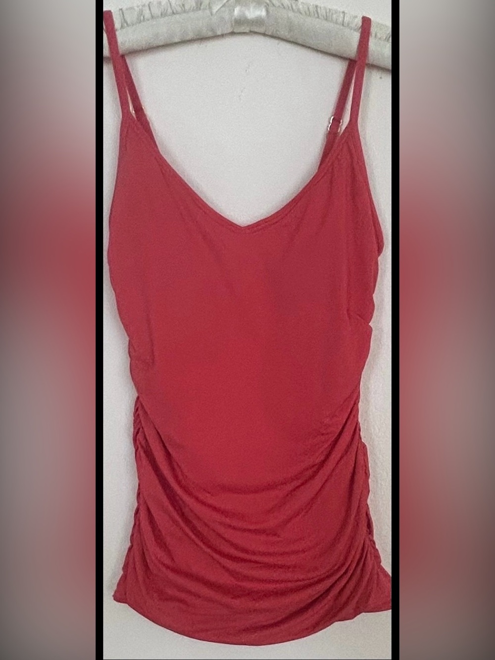 Vince Camuto Women's Size 6 Draped Swim Dress One Piece Swimsuit Coral NWOT